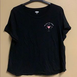 Black graphic tee